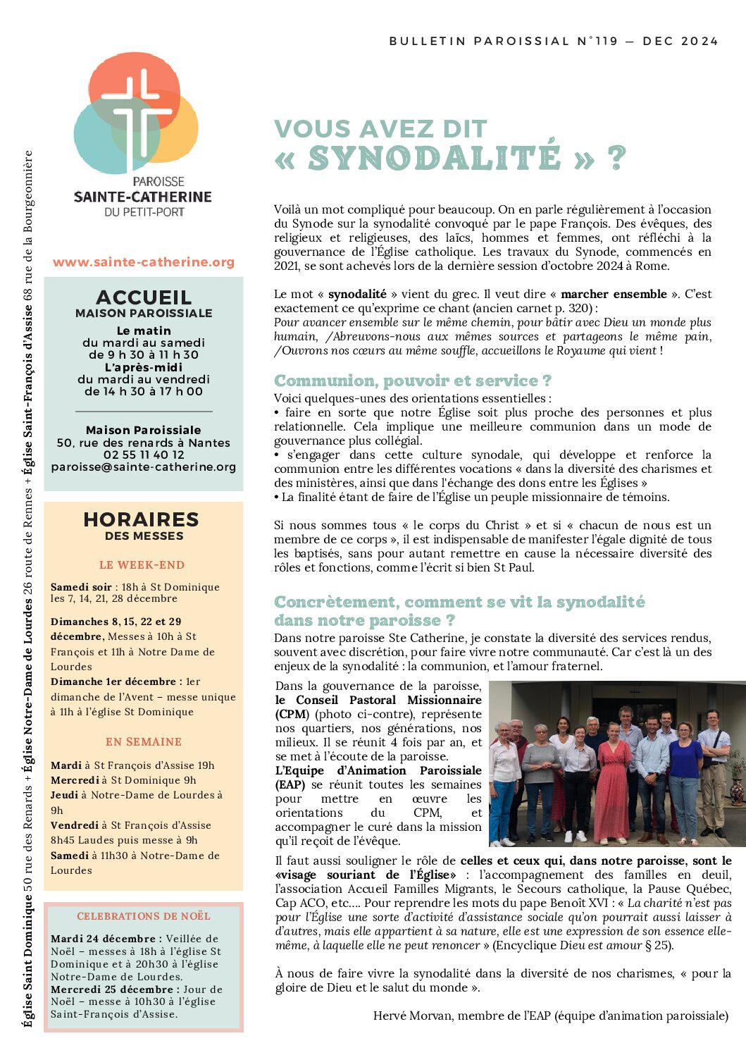 Bulletin de Décembre 2024